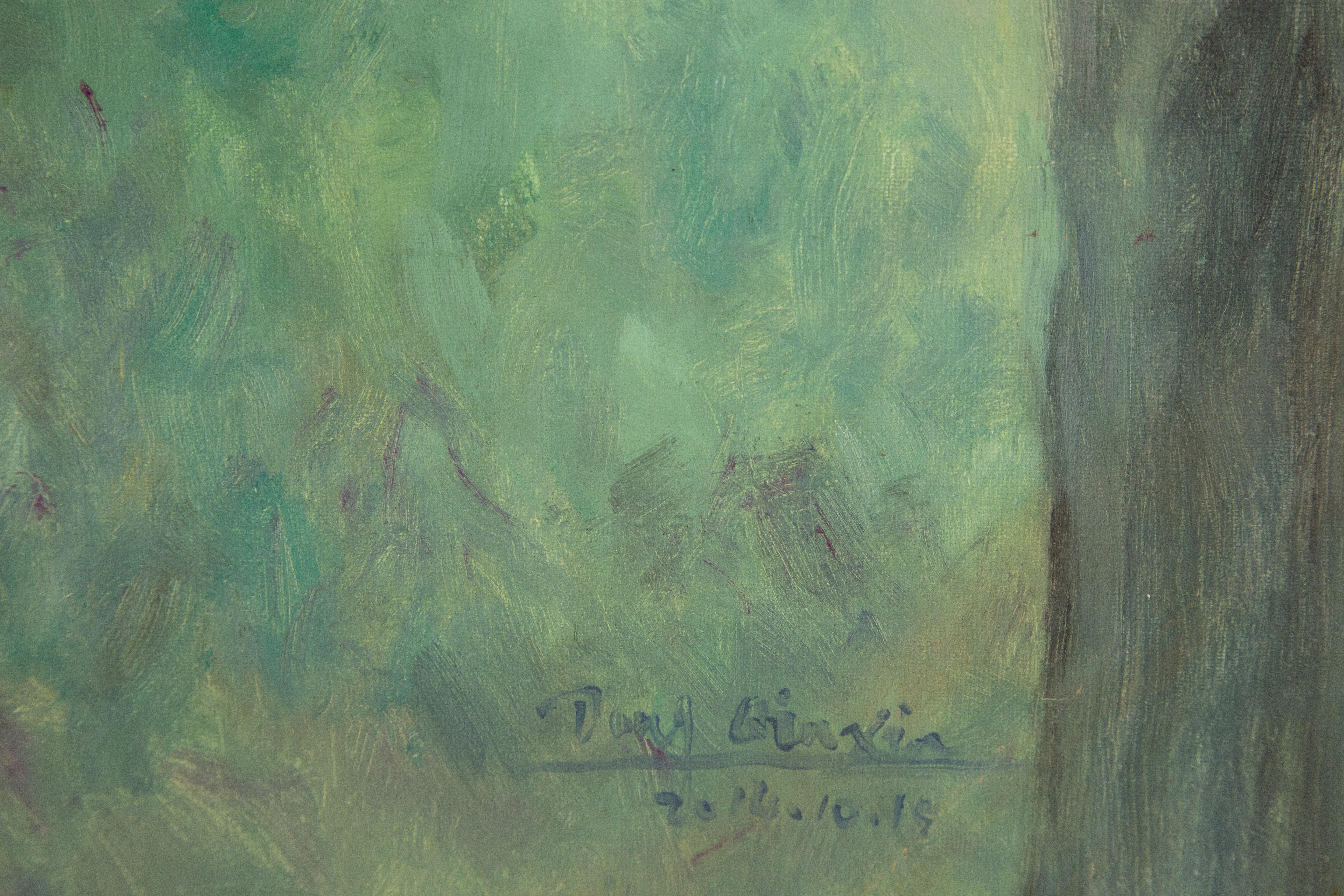Qinxin Dong Landschaft, Original, Ölgemälde auf Leinwand, „Kun-Gebirge-Szenery“ im Angebot 3