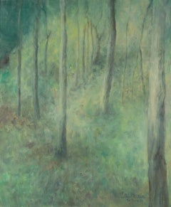 Qinxin Dong Paisaje Original Óleo Sobre Lienzo "Paisaje de montaña Kun"