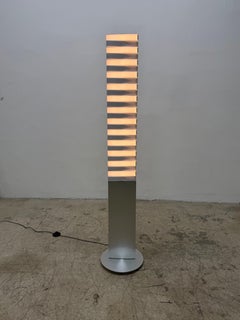 QisDesign Piano White Led Totem Floor Lamp, 2000s