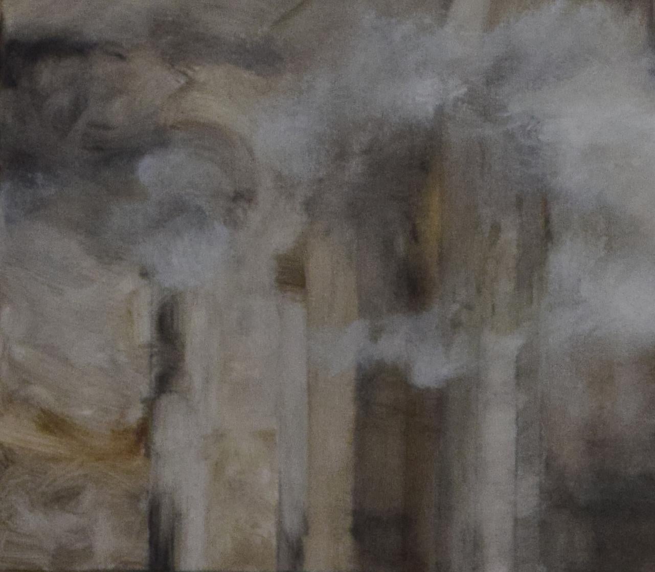 Fog over Manhattan, oil on canvas

