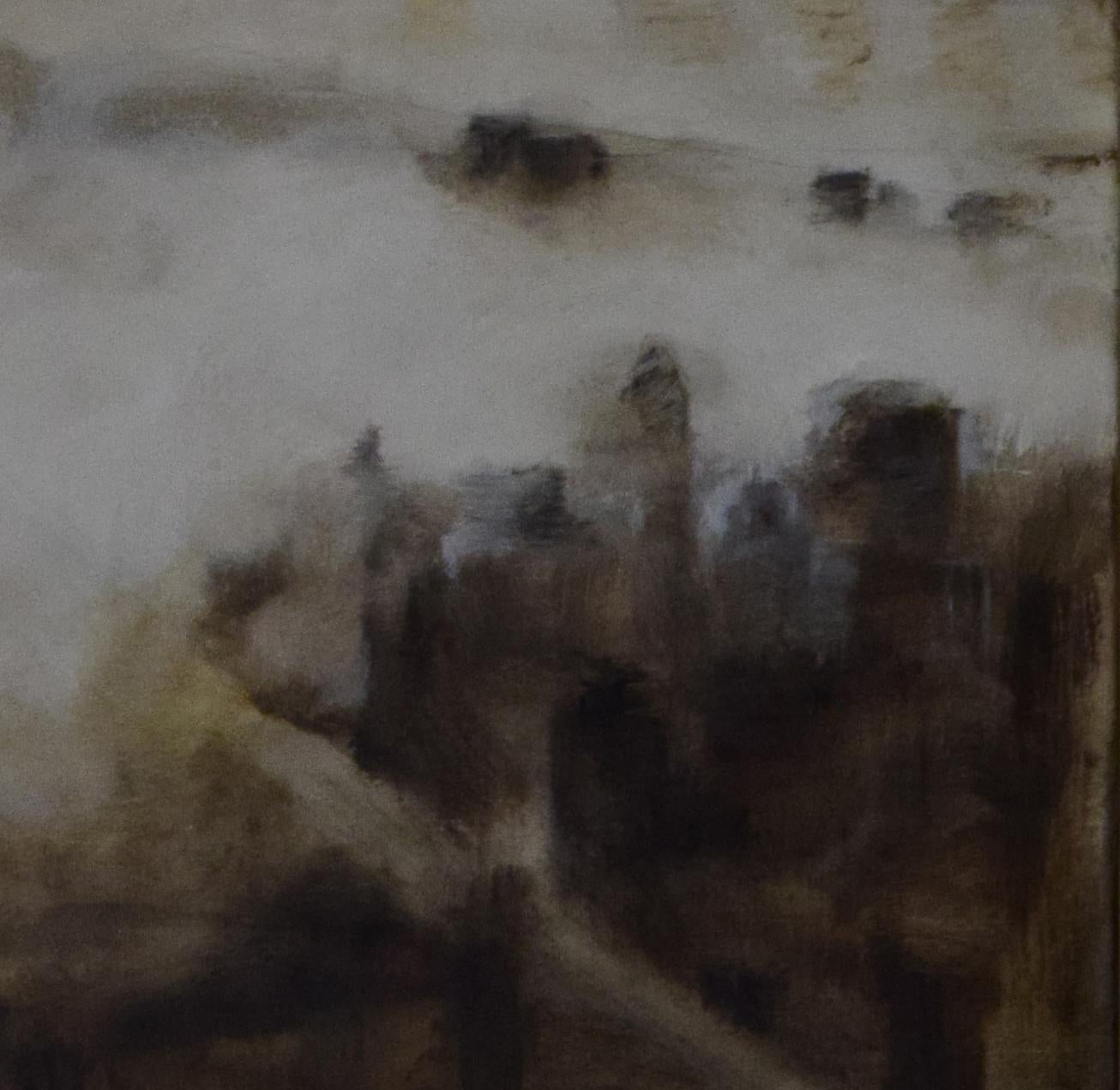 Niebla Sobre Manhattan - 21st Century, Contemporary Art, Figurative Oil Painting 2