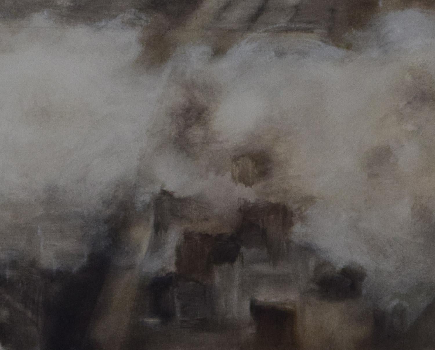 Niebla Sobre Manhattan - 21st Century, Contemporary Art, Figurative Oil Painting 4