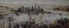 Niebla Sobre Manhattan - 21st Century, Contemporary Art, Figurative Oil Painting