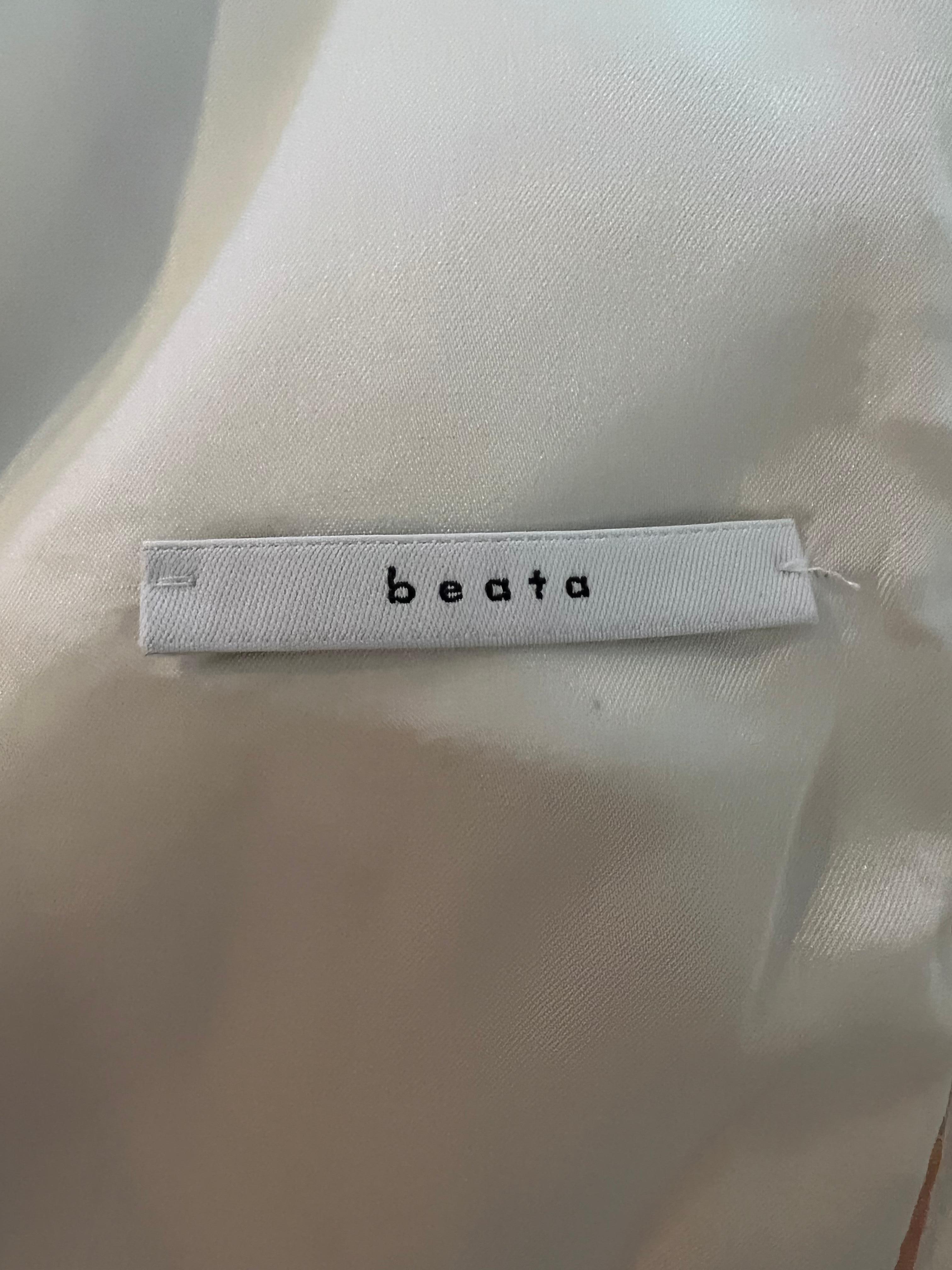 QL2 Quelledue - Giacca blazer e pantaloni panta crema in vendita 3