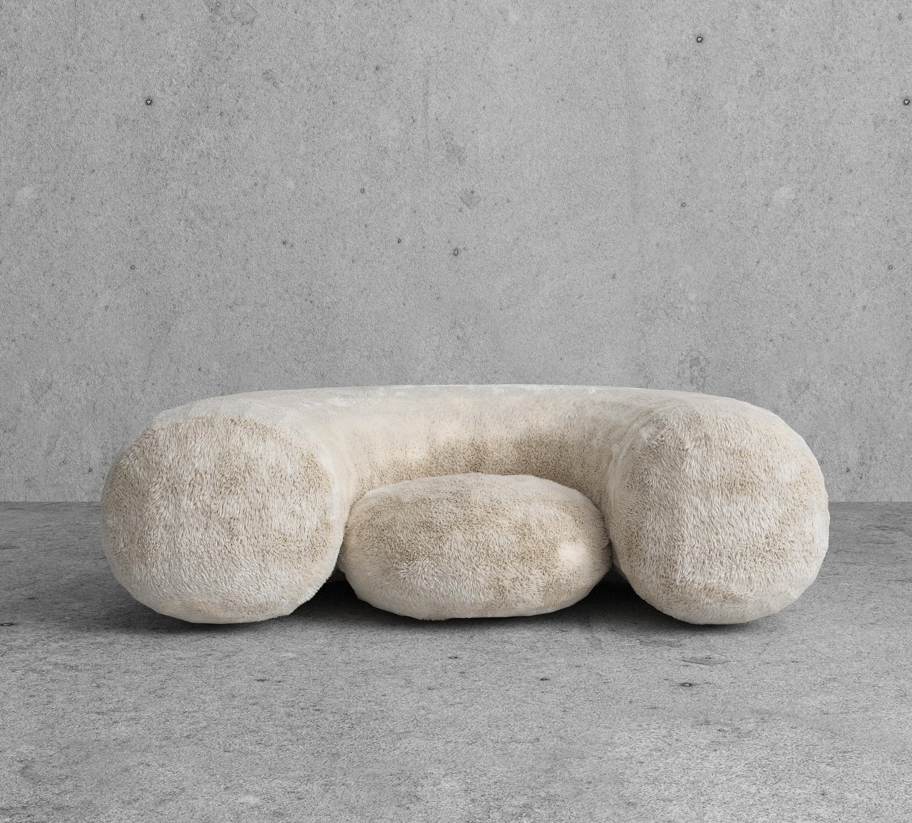 The Billy Teddy lounge chair from the Bubbly collection by Koki Design House is like sitting on a cloud or cuddling a teddy bear. Not a simple lounge chair, but a new take on a relaxing experience in style. In Teddy fabric.

The internal structure