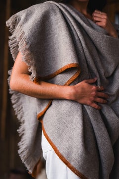 Handwoven Qomolangma Peak Scarf by Himalayan Hermitage, Luxury Textile