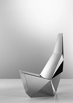 QTZ Loungesessel mit drehbarem Untergestell von Alexander Lotersztain