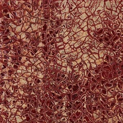 mural ceramic, warm red tone, 3D
