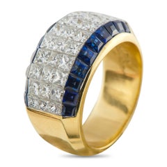 Quad 18K Yellow Gold 2.14ct Diamond and Emerald Ring QU09-122425