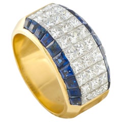 Quad 18K Yellow Gold 2.14ct Diamond and Emerald Ring QU09-122425