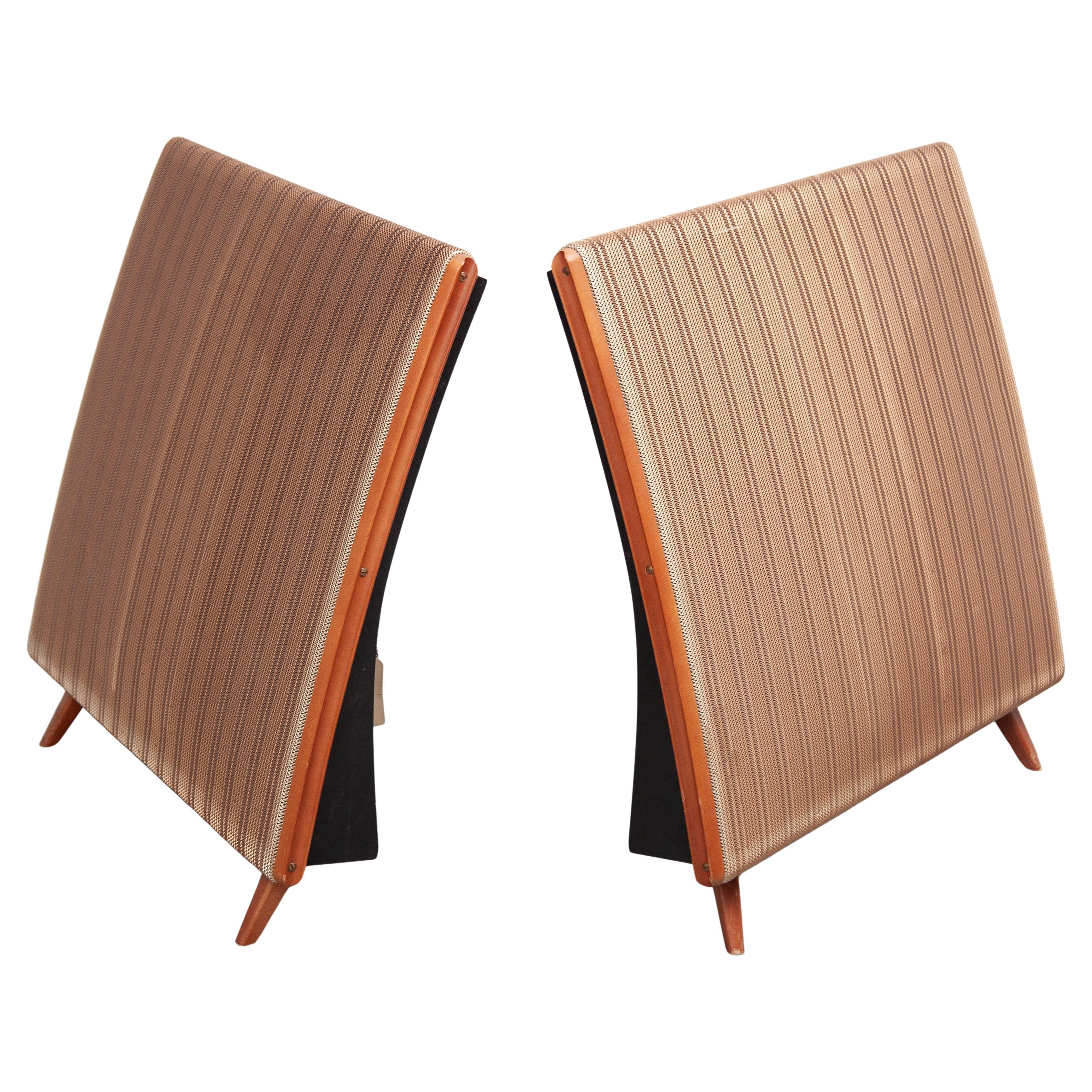 Fait main Quad Electrostatic Loudspeakers, Rare Midcentury Modern Set Collector Speakers en vente