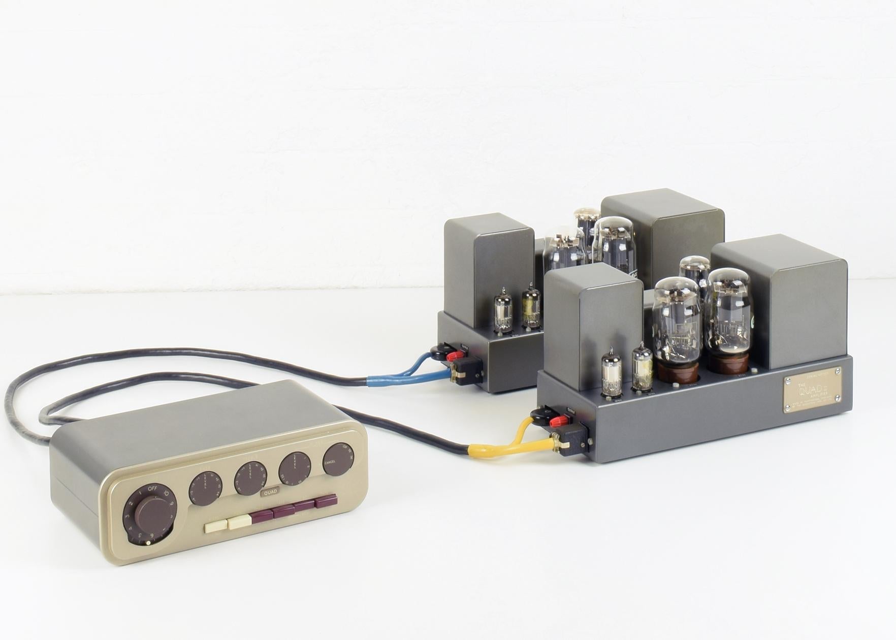 Quad II Amplifiers, 1953, Superb Pair of Power Amps, Original KT66 Valves/Tubes 11