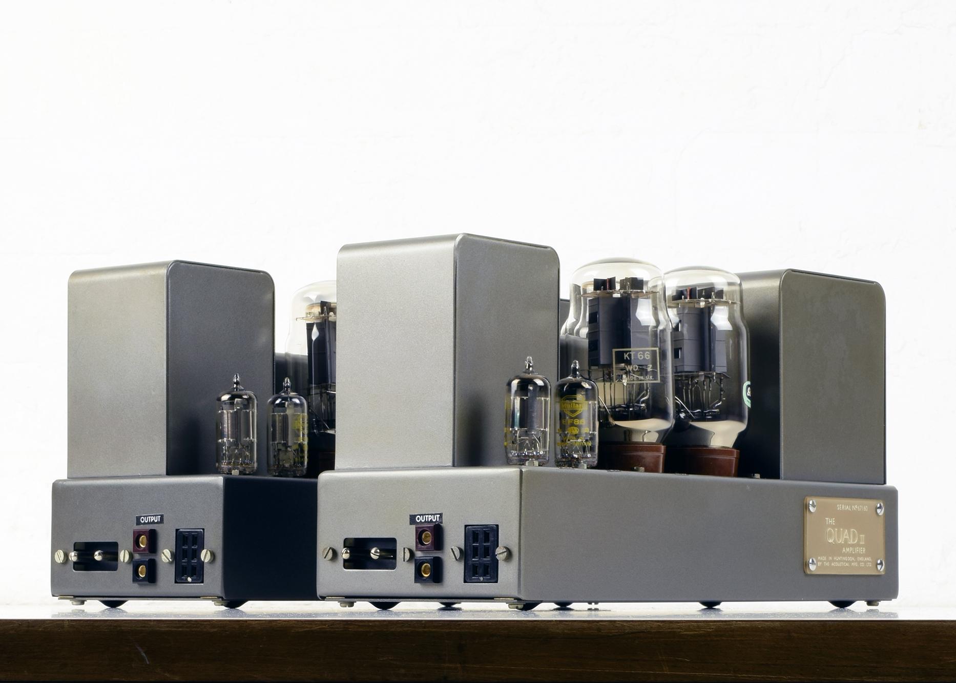 20th Century Quad II Amplifiers, 1953, Superb Pair of Power Amps, Original KT66 Valves/Tubes