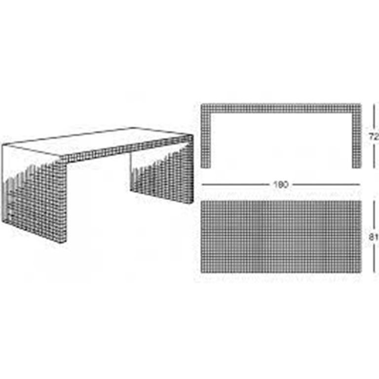 Quaderna 2830 Desk by Super Studio from Zanotta, Italy, 1970s 3