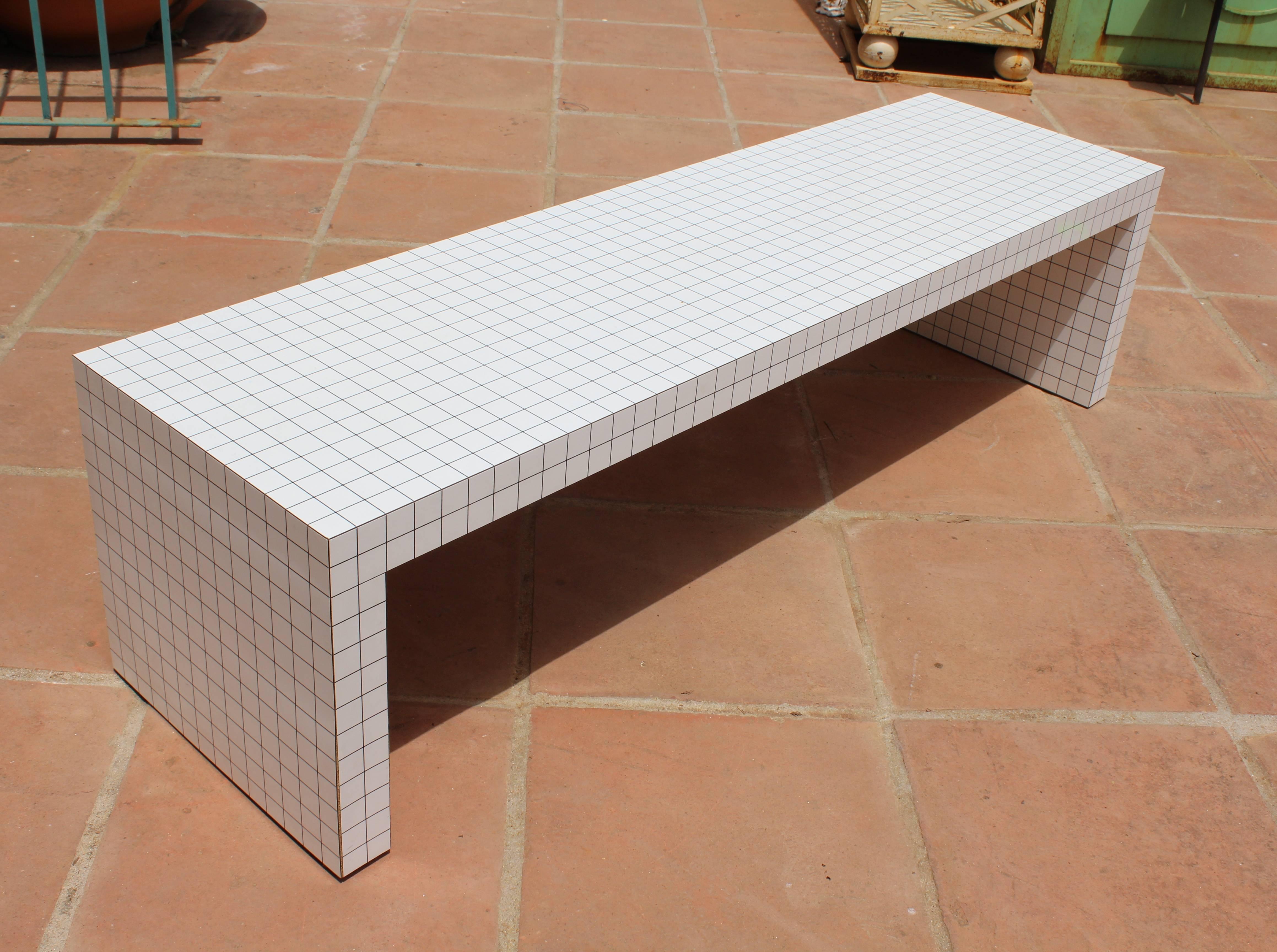 Italian Quaderna Rectangular Coffee Table by Superstudio for Zanotta