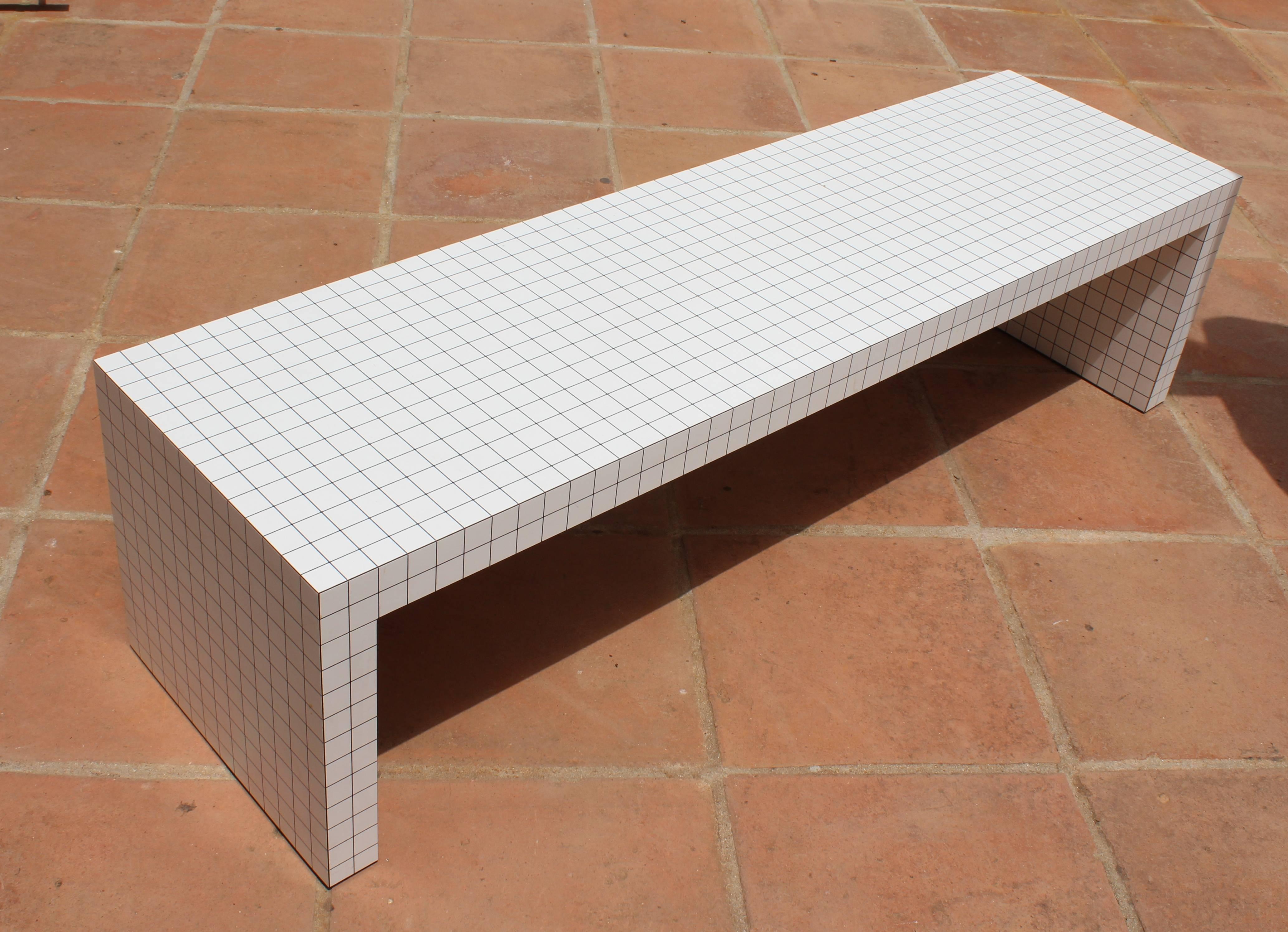 Laminate Quaderna Rectangular Coffee Table by Superstudio for Zanotta