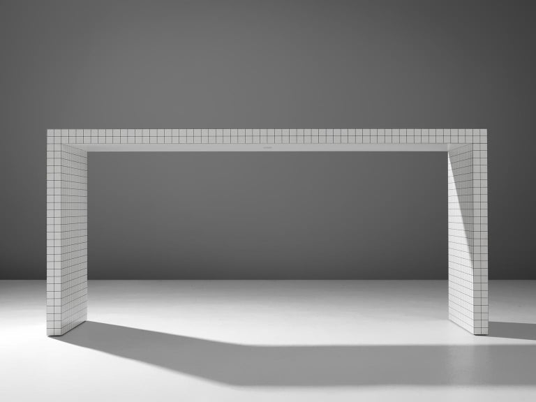 Minimalist Quaderna Superstudio Console Table for Zanotta