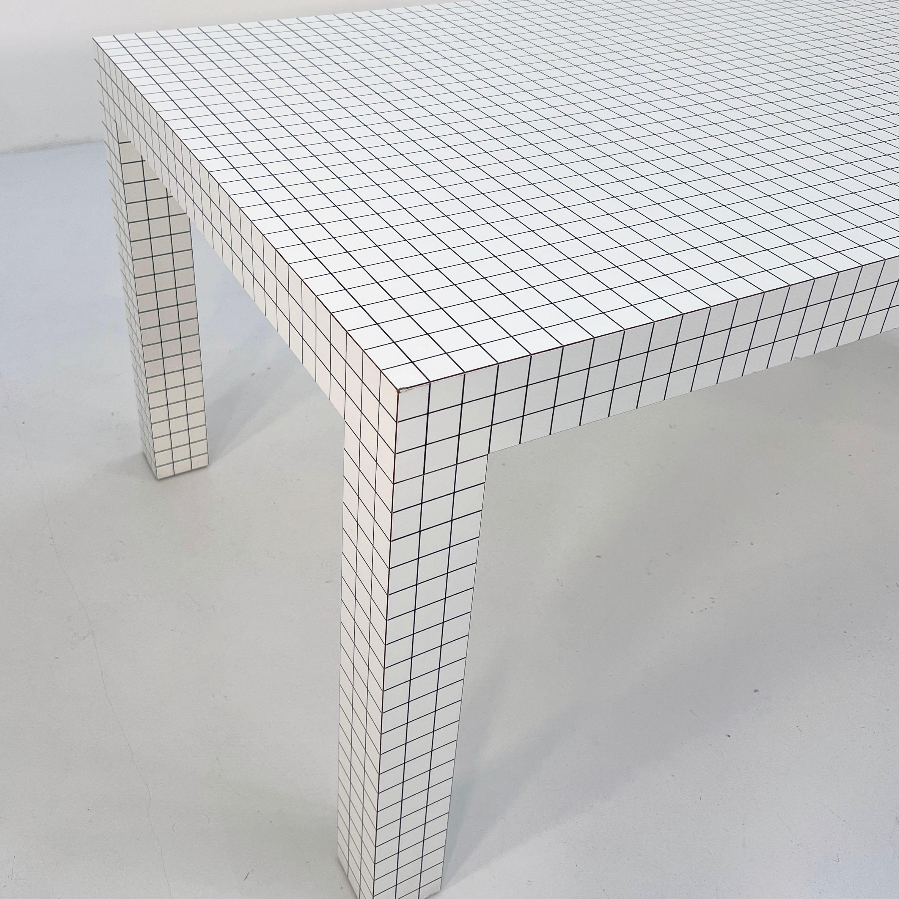 Quaderna Table 180x90cm by Superstudio for Zanotta, 1970s 6