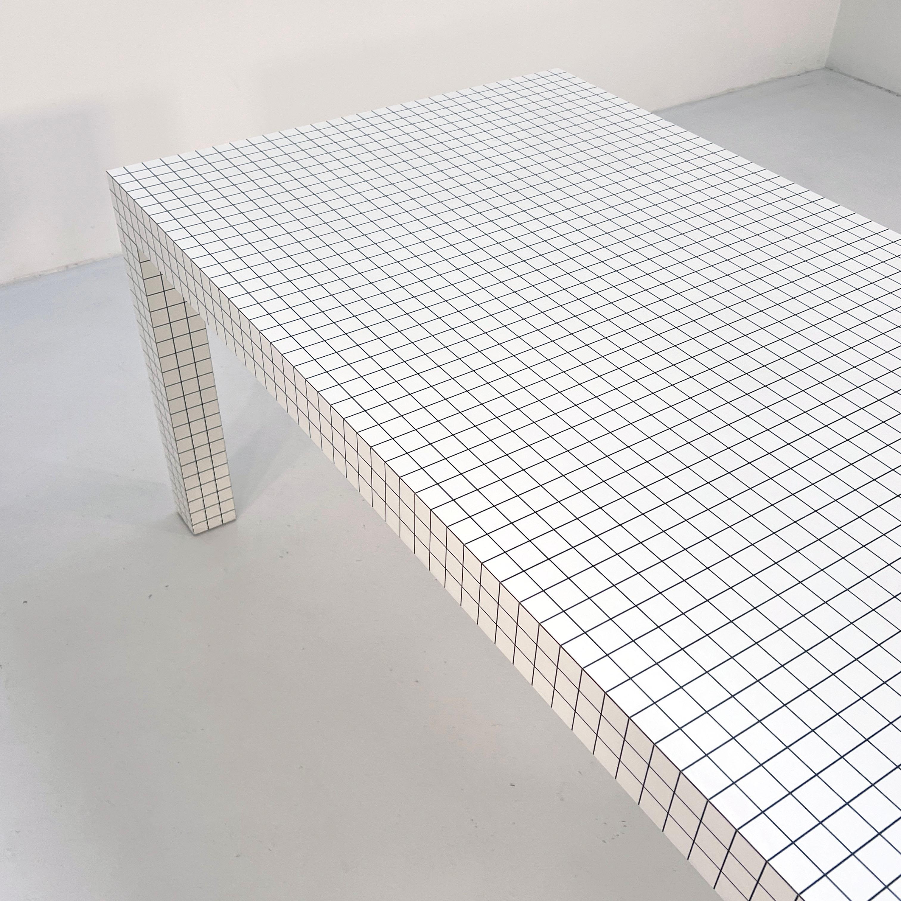 Laminate Quaderna Table 180x90cm by Superstudio for Zanotta, 1970s