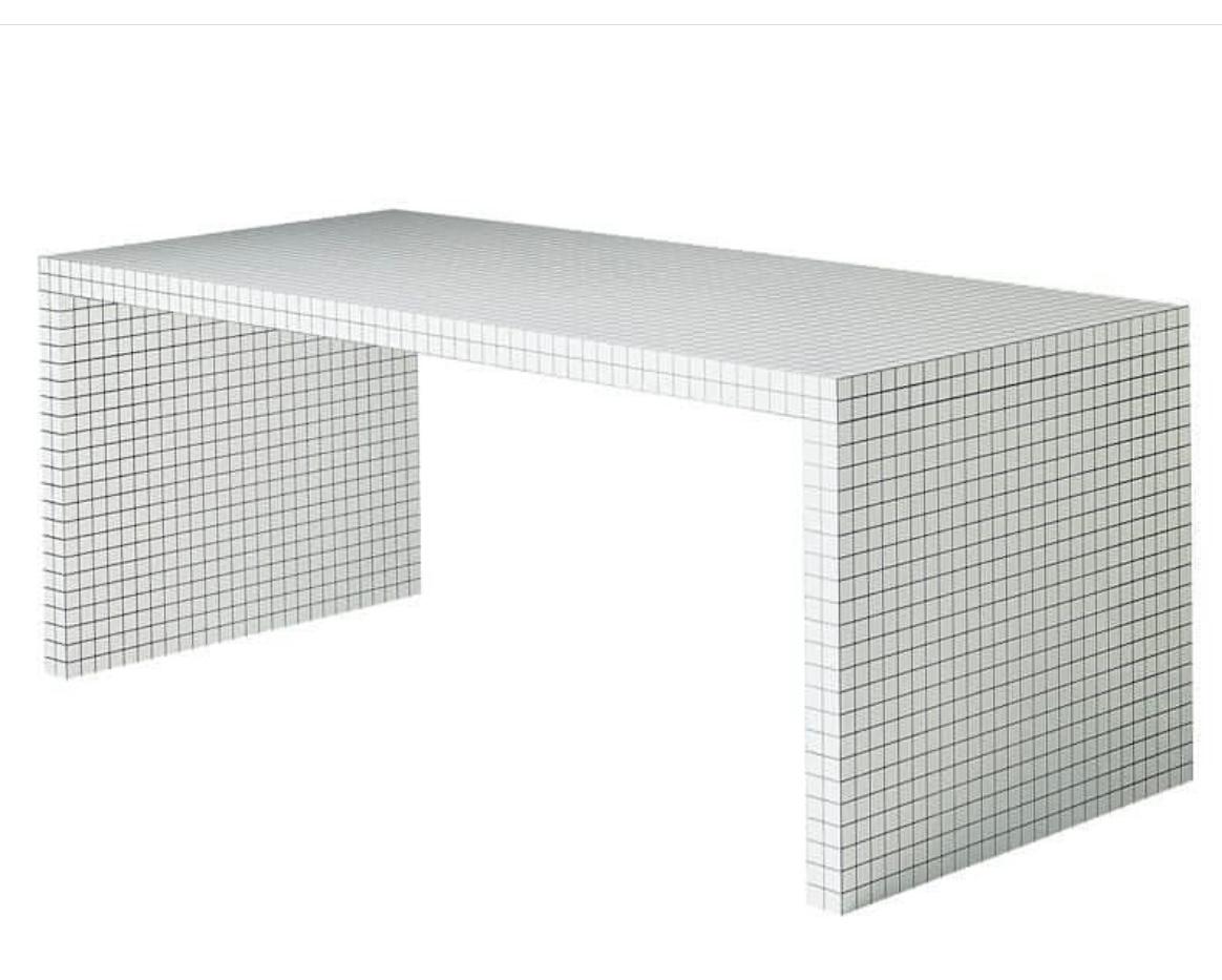 Mesa Quaderna Consolle de Superstudio producción Zanotta Italia 1975 . 
Esta Quaderna pertenece a la primera serie diseñada por el grupo de diseño Superstudio 
producido por Zanotta ,
