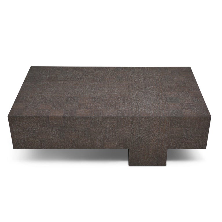 Quadra Coffee Table in Special Edition Cerused Quarter ...