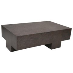 Quadra Coffee Table in Special Edition Cerused Quarter Sawn Walnut Finish