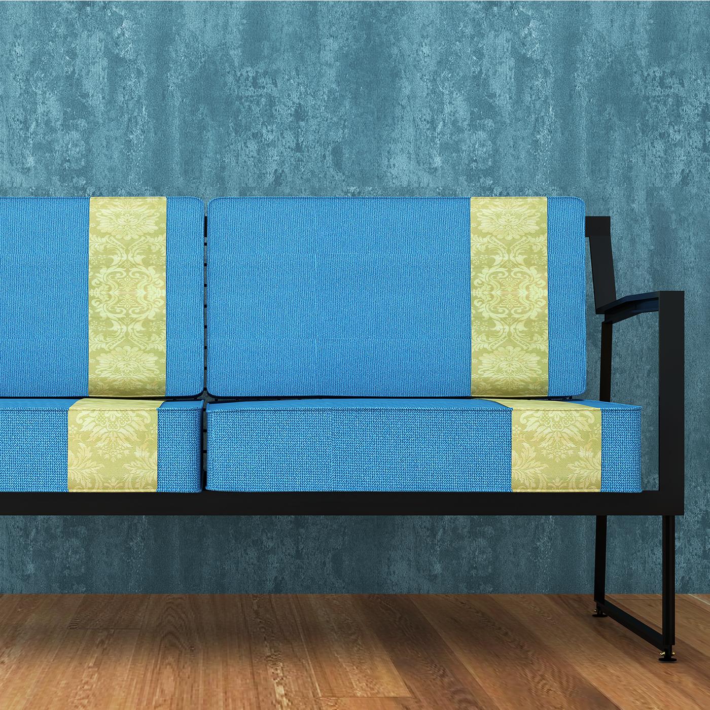 Italian Quadra Loveseat by Notempo