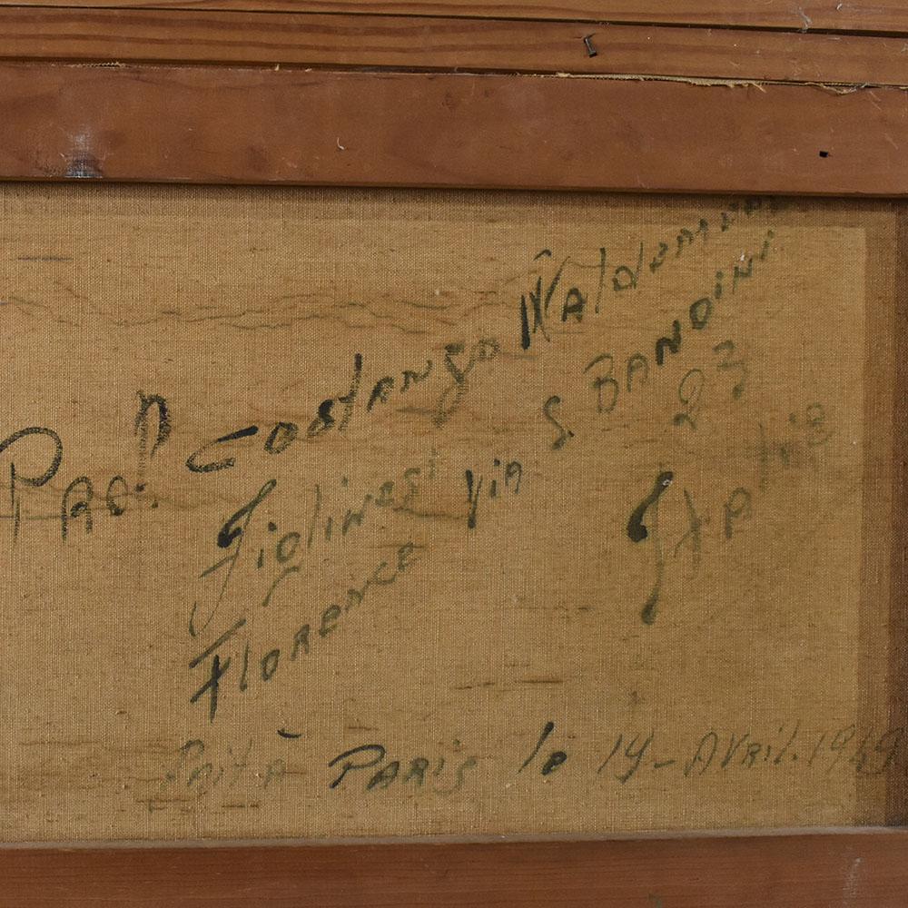 Quadri Antichi Del Novecento, Dipinto Paesaggio Con Fiume, Olio Su Tela, XX. In condizioni buone in vendita a Breganze, VI