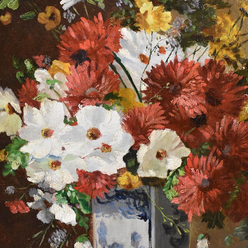 quadri antichi con fiori