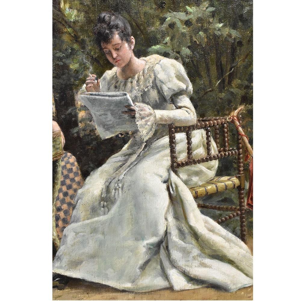 quadri con dame dell'ottocento