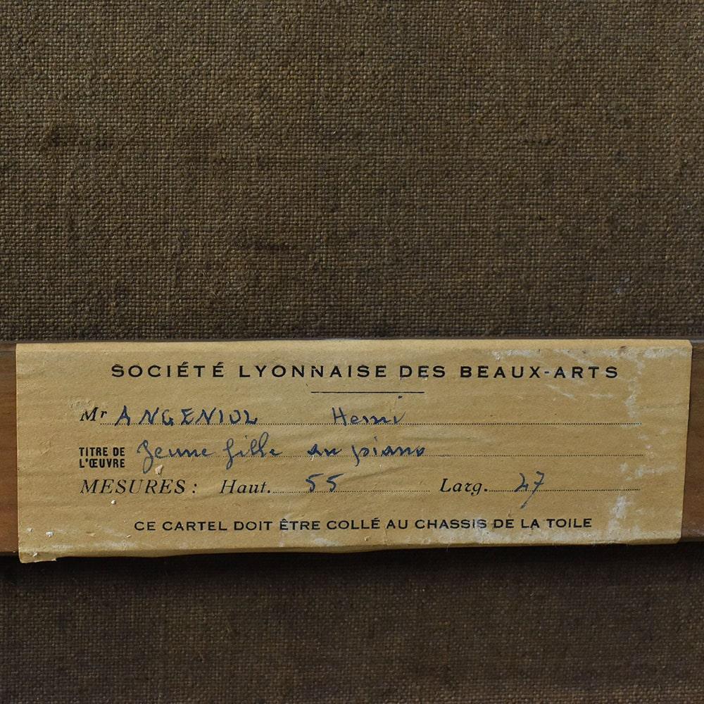 Quadri Antichi, Ritratto di Giovane Donna che Suona il Pianoforte, XX Secolo. For Sale 1