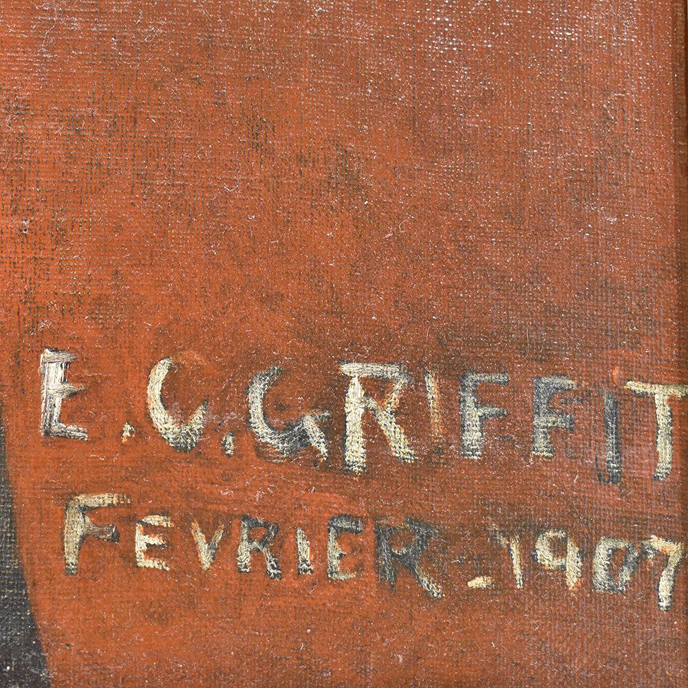 20th Century Quadri Antichi, Ritratto Di Ragazza, Giovane Donna, Olio Su Tela, Inizio Del XX. in vendita
