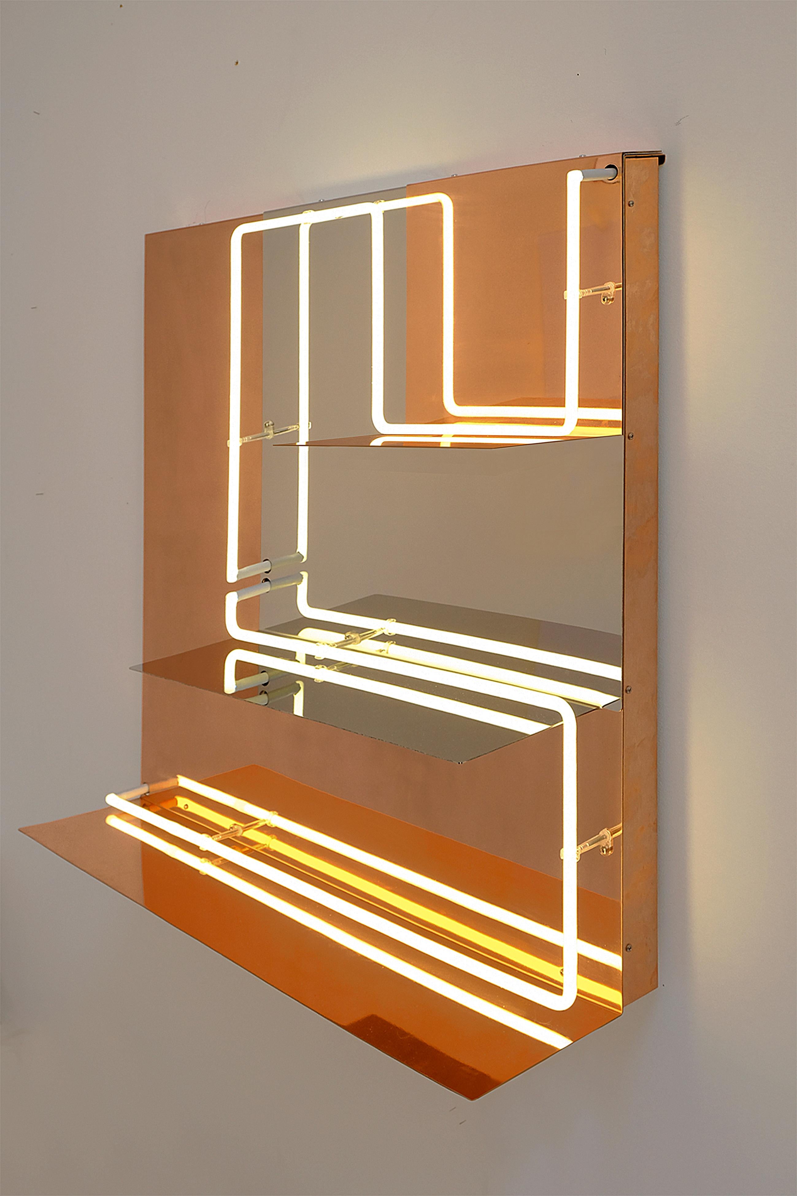 Quadri Luminosi in Mirror and Steel Handmade in Italy  For Sale 1