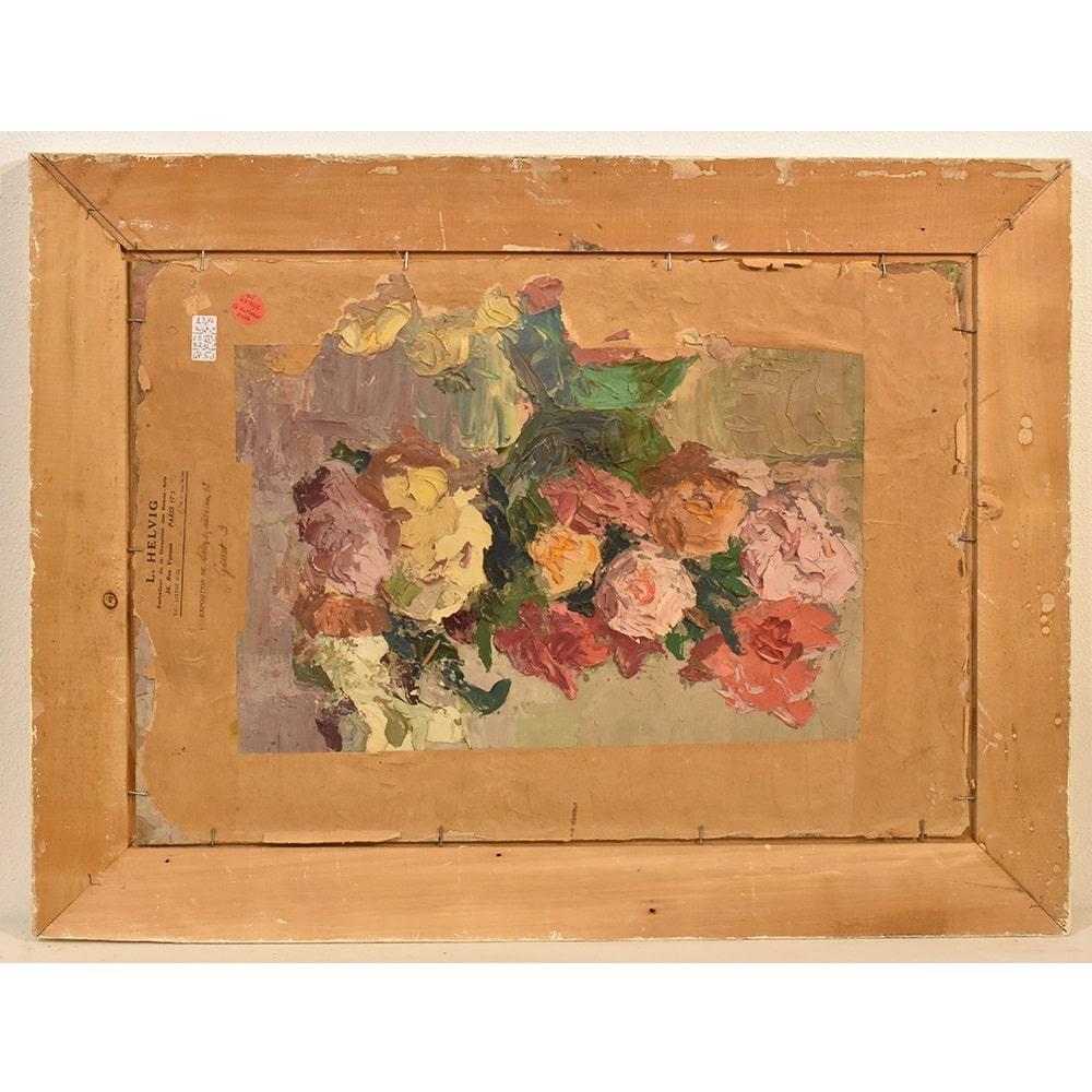 Landscape Paintings With Lake, Art Deco, Oil On Cardboard, Early Twentieth Century. For Sale 1