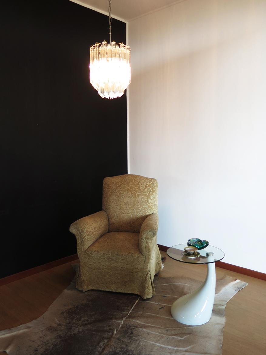 Lampadario Quadriedri di Murano - 47 prismi trasparenti in vendita 6