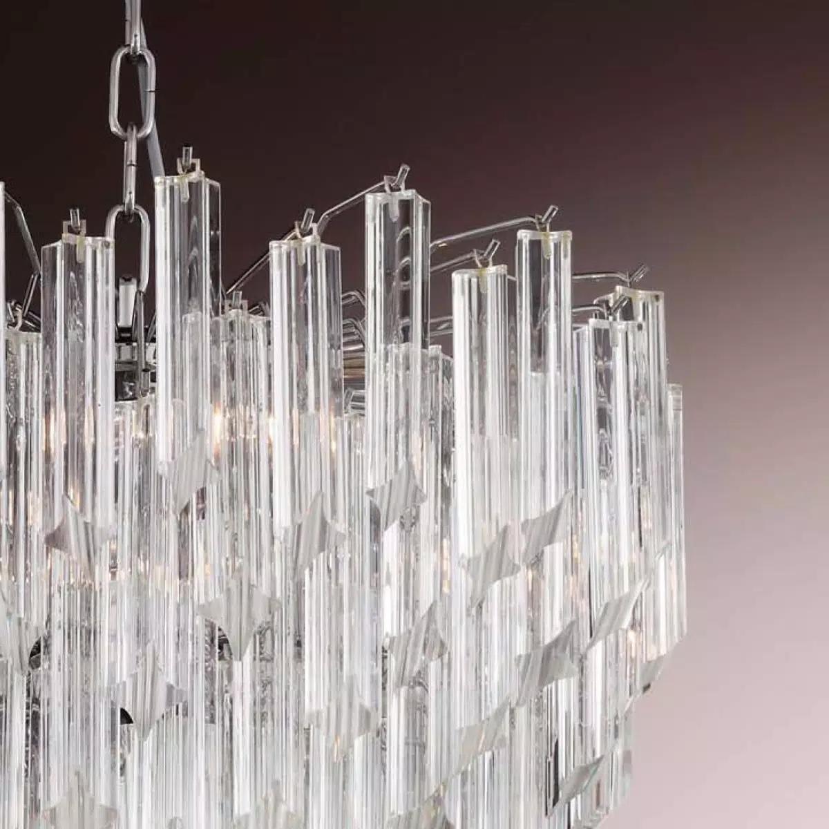 Mid-Century Modern Quadriedri Tiara Chandelier For Sale