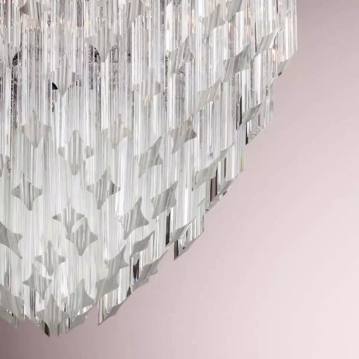 Italian Quadriedri Tiara Chandelier For Sale