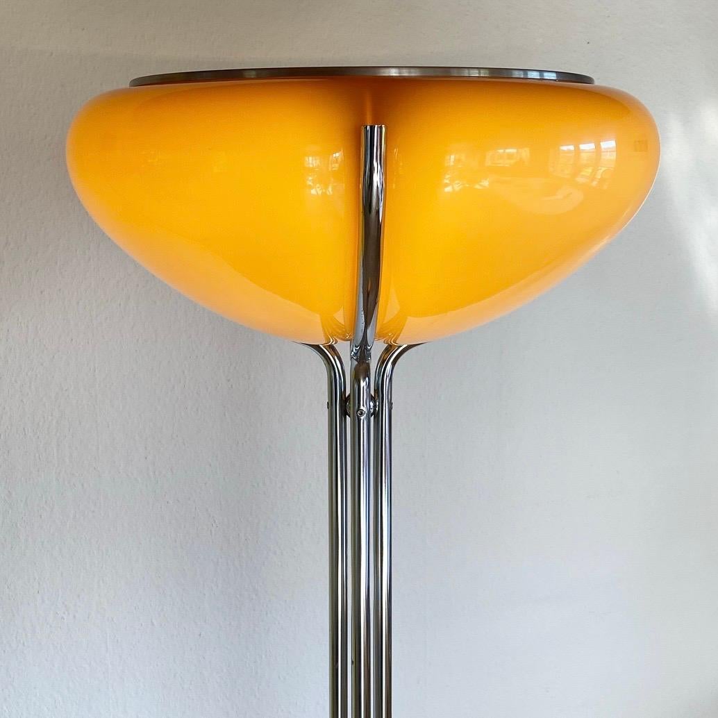 Quadrifoglio Caramel Colored Floor Lamp by Luigi Massoni for Studio G6, Italy 2