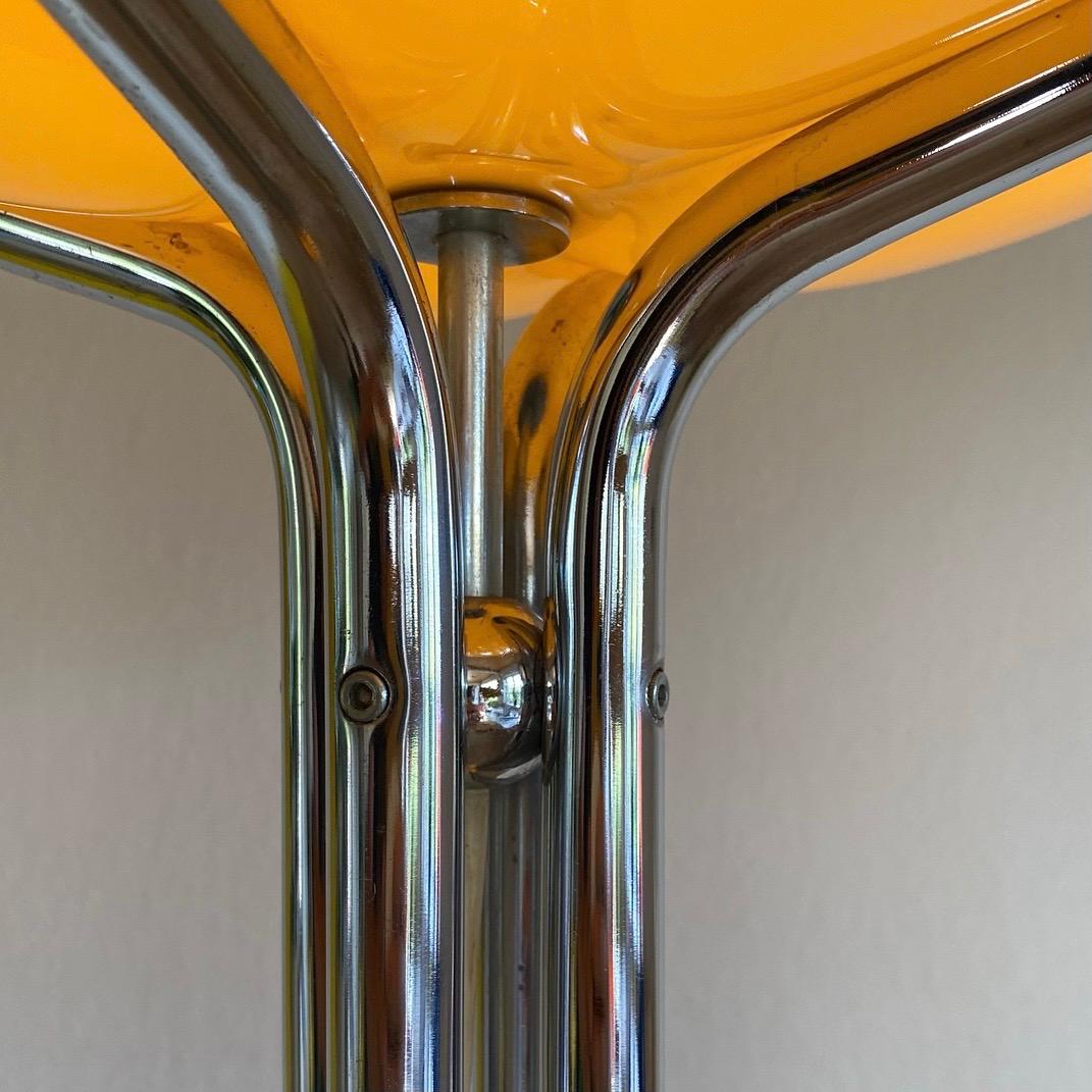 Italian Quadrifoglio Caramel Colored Floor Lamp by Luigi Massoni for Studio G6, Italy