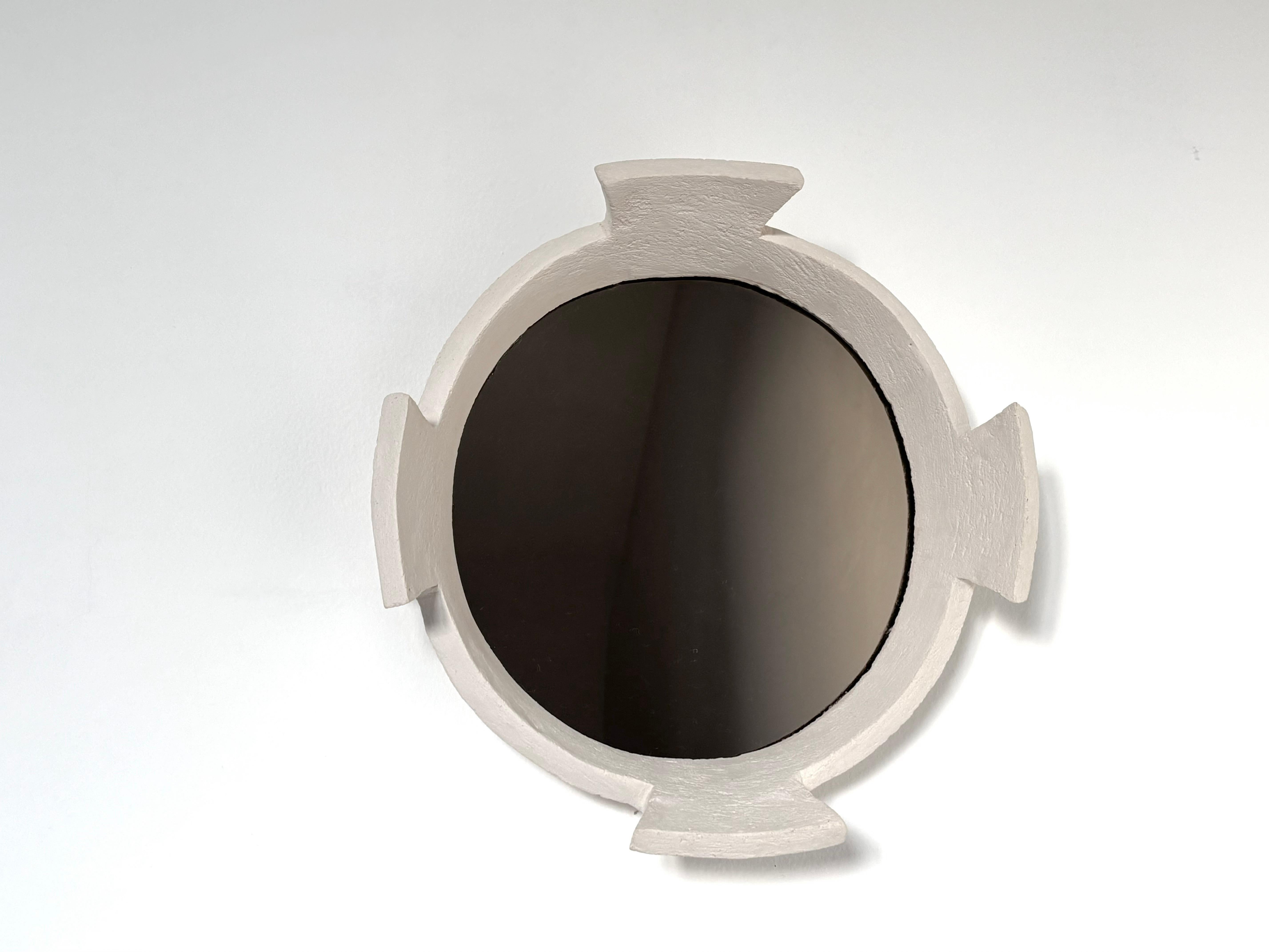 Espejo de cerámica hecho a mano Quadrifoglio de Renzo Maar en venta 1