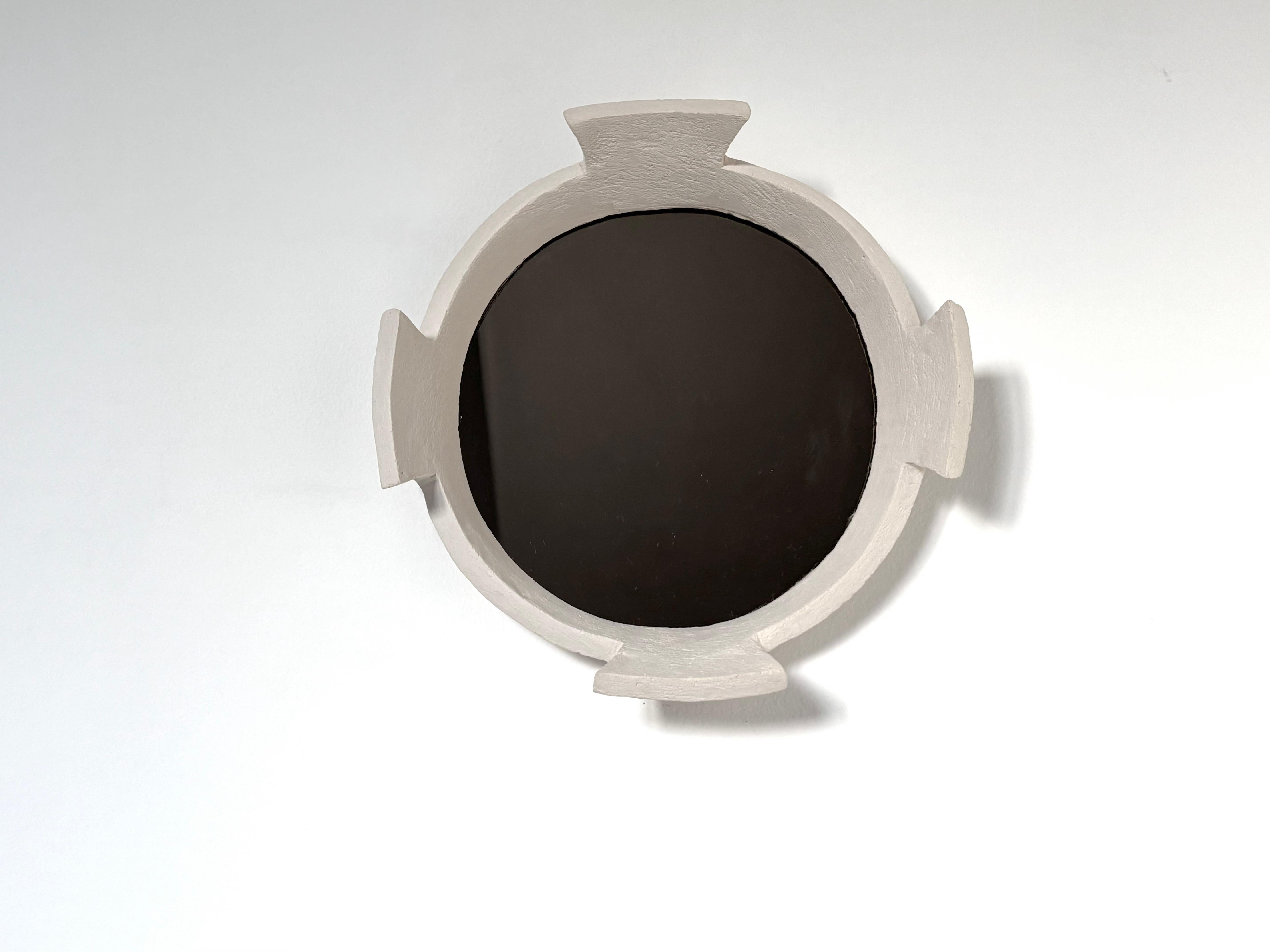 Espejo de cerámica hecho a mano Quadrifoglio de Renzo Maar en venta 2