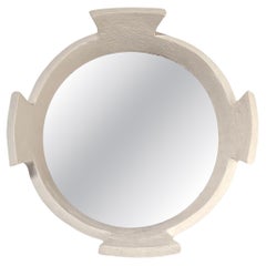 Quadrifoglio Handmade Ceramic Mirror by Renzo Maar