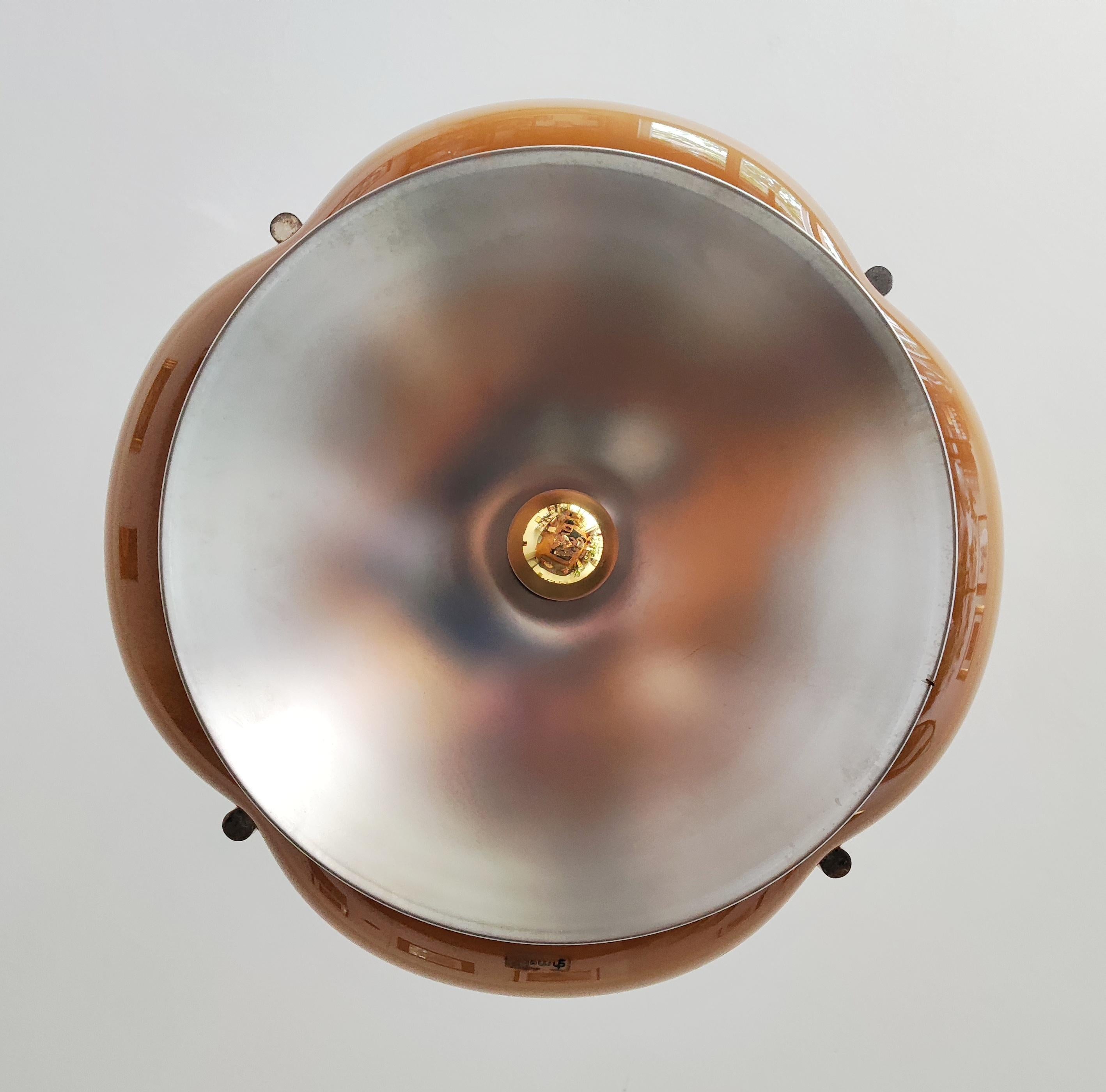 Slovène Lampe à suspension Quadrifoglio conçue par Gae Aulenti pour Guzzini, Yugoslavia, années 1960