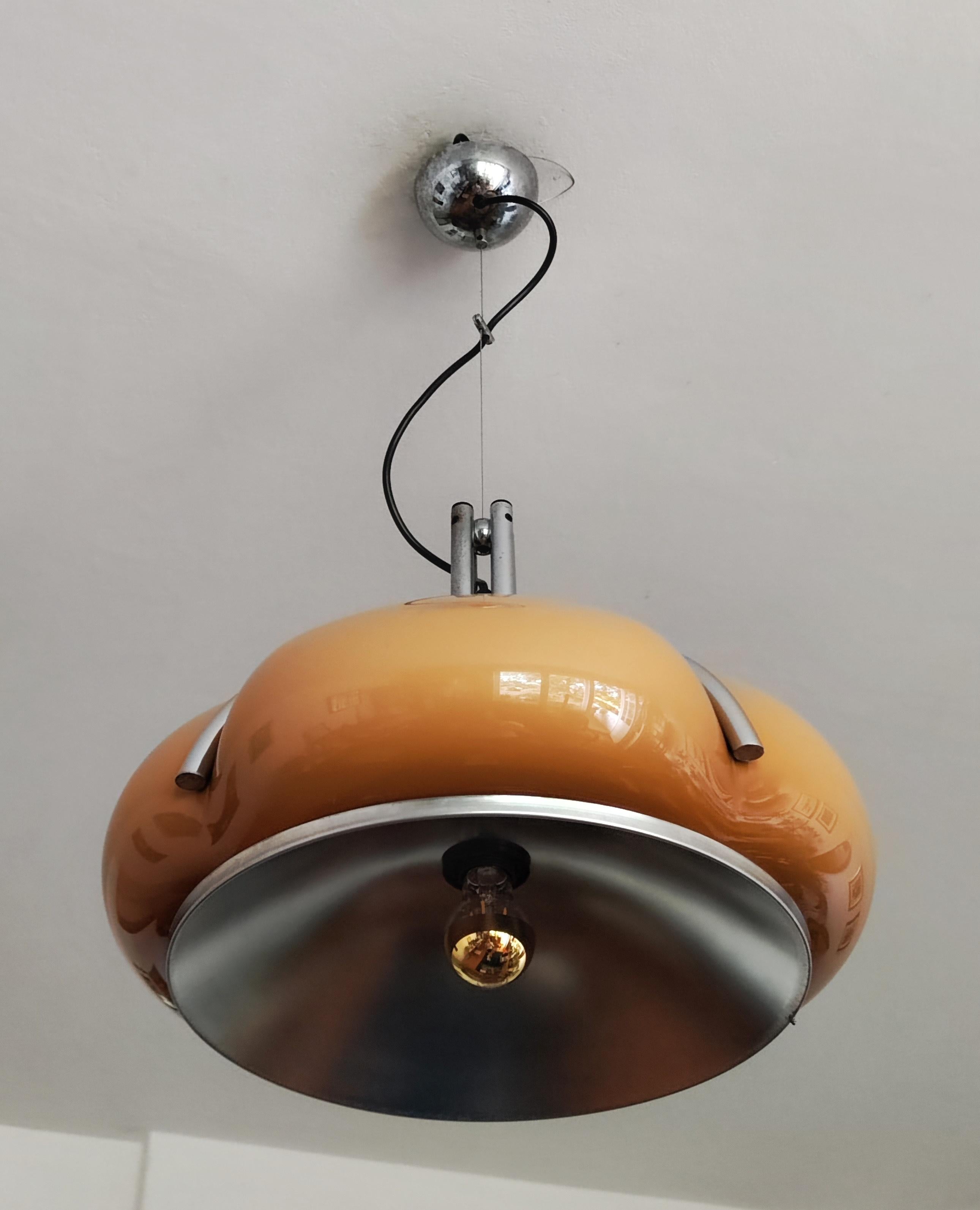 Milieu du XXe siècle Lampe à suspension Quadrifoglio conçue par Gae Aulenti pour Guzzini, Yugoslavia, années 1960 en vente