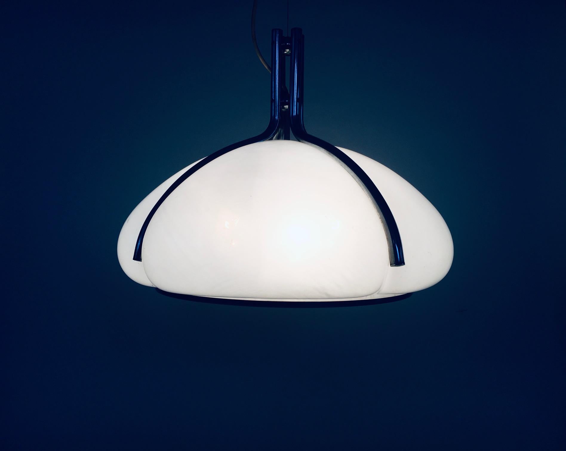 Quadrifoglio Pendant Lamp by Gae Aulenti for Guzzini, Italy 1970's For Sale 4