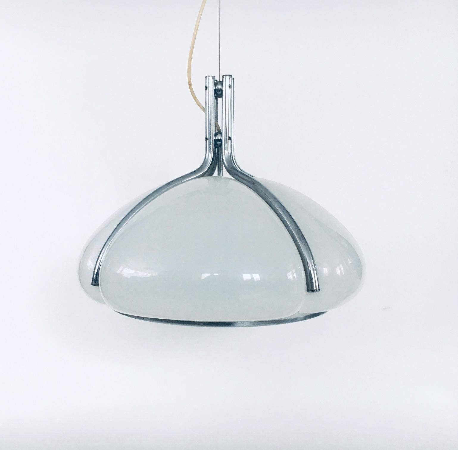 Mid-Century Modern Quadrifoglio Pendant Lamp by Gae Aulenti for Guzzini, Italy 1970's For Sale