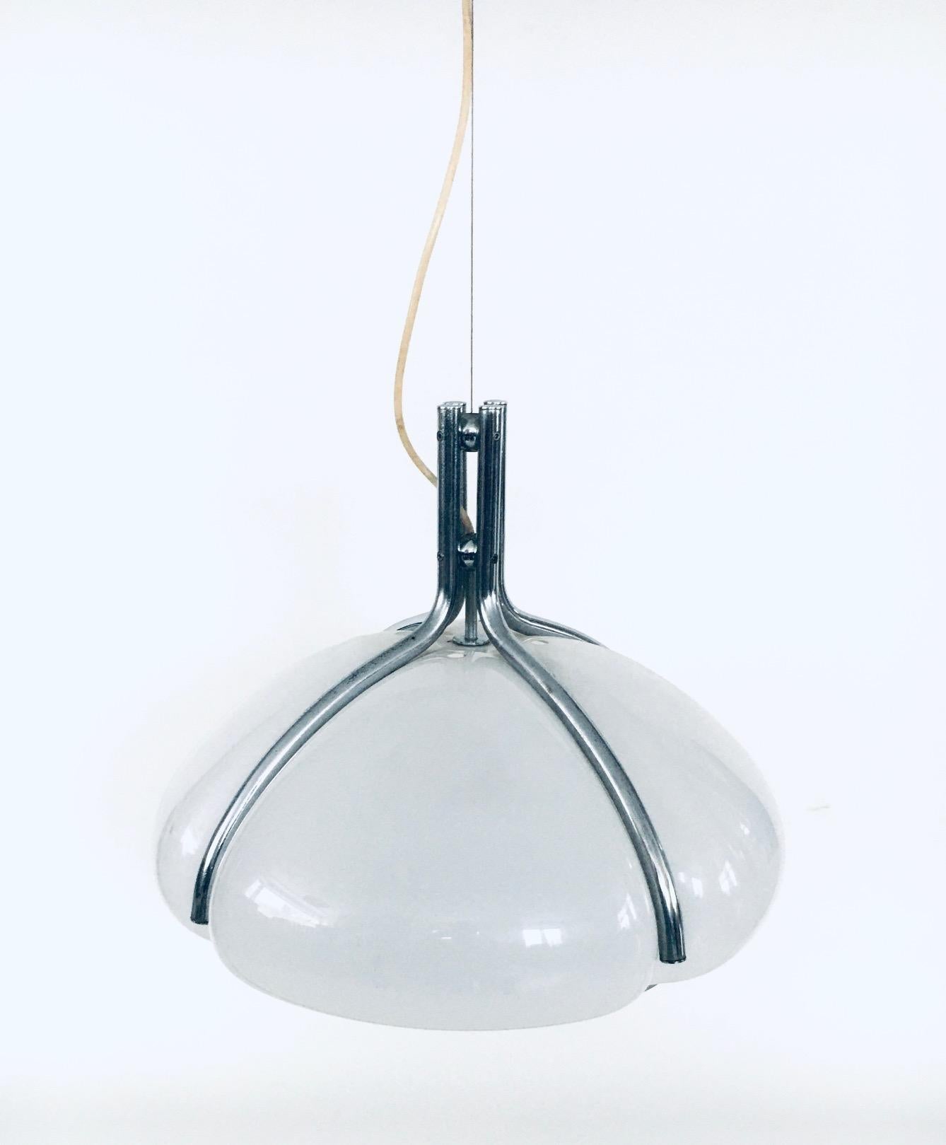 Italian Quadrifoglio Pendant Lamp by Gae Aulenti for Guzzini, Italy 1970's For Sale