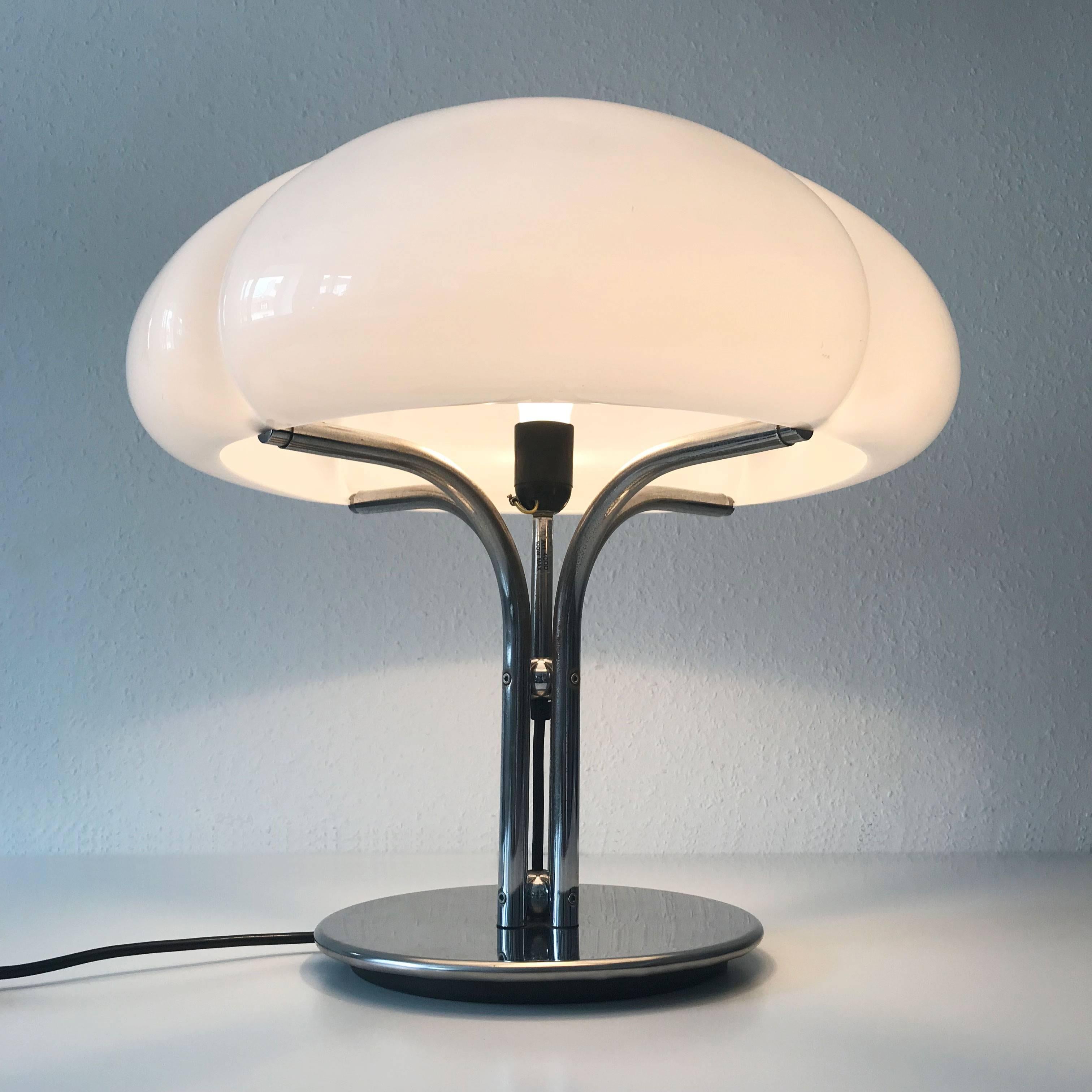 italien Lampe de table Quadrifoglio de Gae Aulenti pour Harvey Luce:: 1968:: Italie