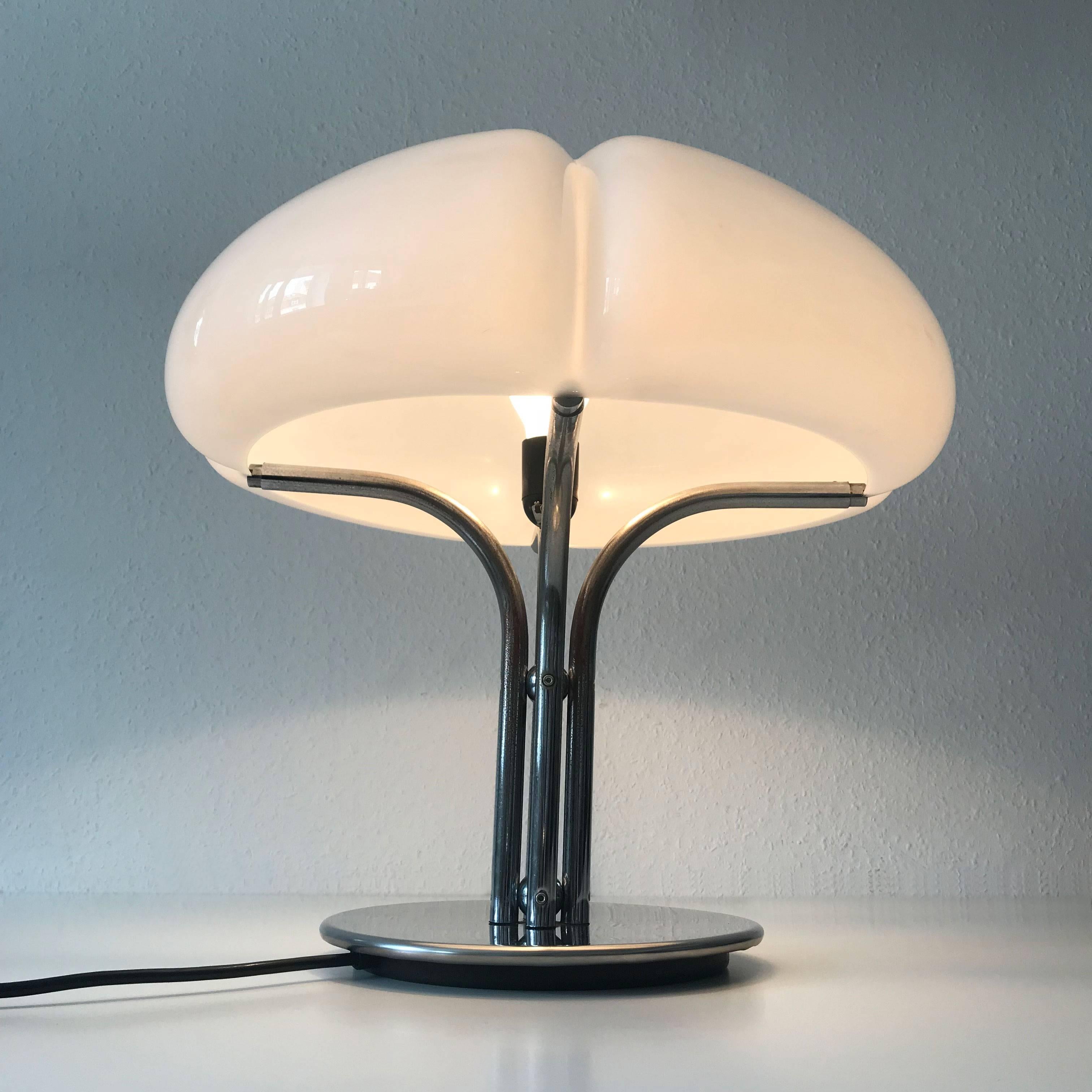 Steel Quadrifoglio Table Lamp by Gae Aulenti for Harvey Luce, 1968, Italy