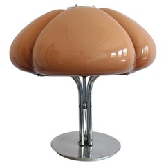 Quadrifoglio Table Lamp in brown acrylic by Harvey Guzzini, Yugoslavia 1970s